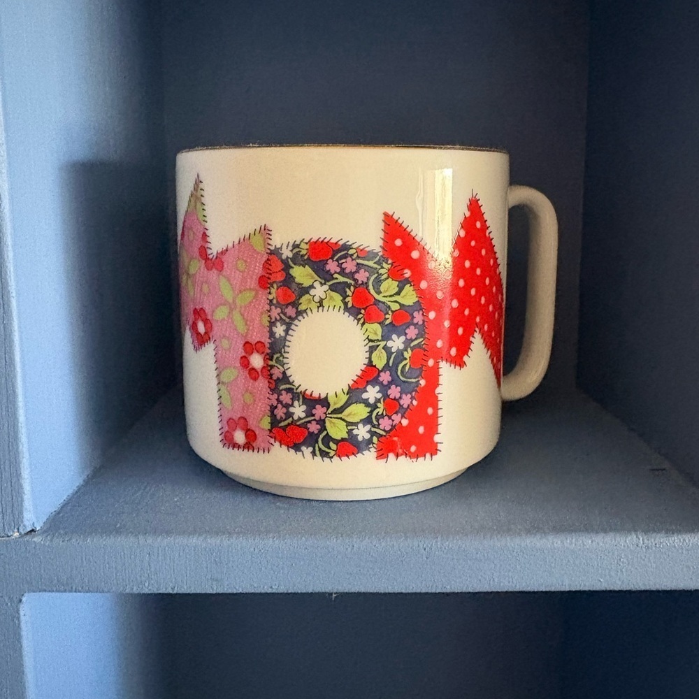 MOM Floral Patchwork Mug